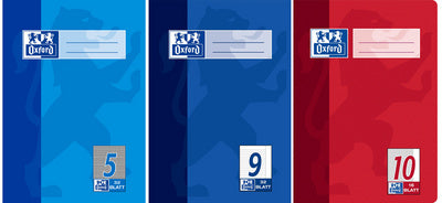 Oxford schriften, DIN A5, regel 9 / gelinieerd, 32 bladen