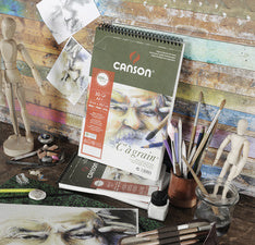 CANSON tekenpapier spiraalblok C à grain, A4, 125 g/m2