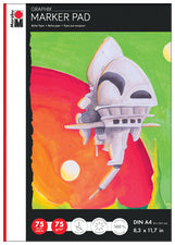 Marabu Marker Papier Pad GRAPHIX, DIN A4, 75 g/m