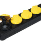 LogiLink buitencontactdoosstrip, 4-voudig, zwart, IP44