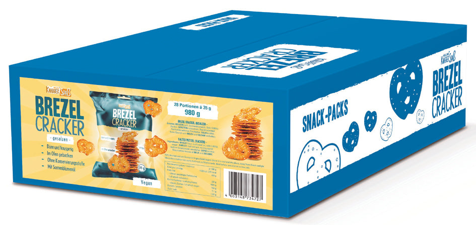 HELLMA Pretzel Cracker, in een portiezakje van 35 g