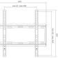 LogiLink TV muurbeugel, plat, voor 81,28 - 139,7 cm