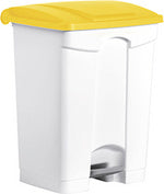 helit pedaalemmer de stap, 70 liter, wit/geel