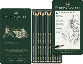 FABER-CASTELL potlood CASTELL 9000, 12 Art Set
