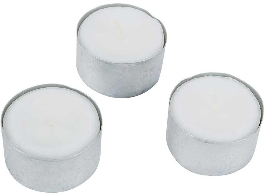 Cosy & Trendy theelichtjes 8H, wit, pak van 50 stuks