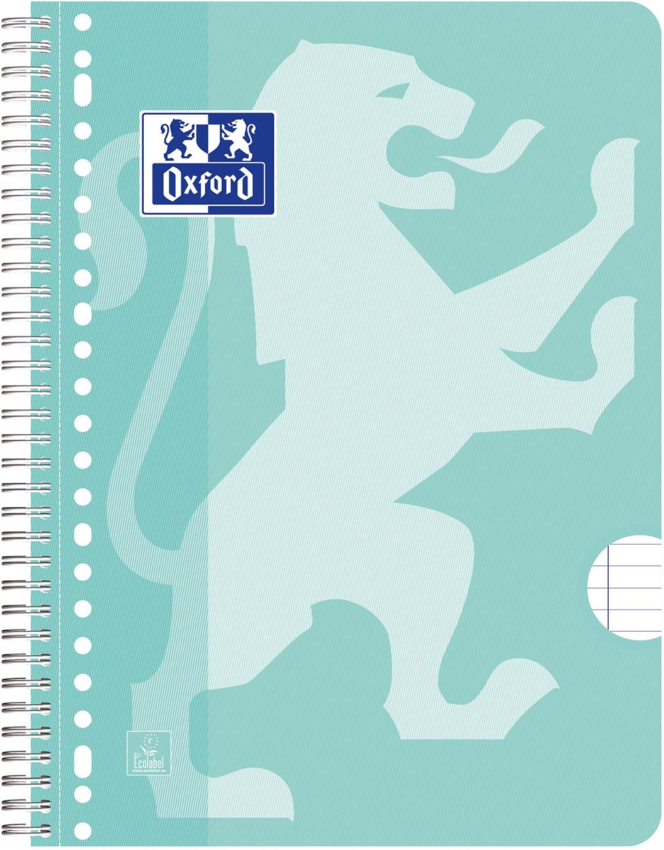 Oxford SCHOOL collegeblok, ft A4+, 160 bladzijden, gelijnd, pak van 3 stuks, assorti