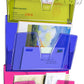 CEP wandbrochurehouder ICE set van 3, DIN A4, 1 vak, ijsblauw