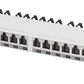DIGITUS 19 Patch Panel Cat.6, Klasse EA, 24 poort, zwart