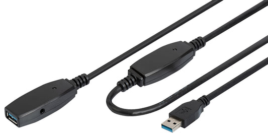 DIGITUS Actieve USB 3.0-verlengkabel, 20,0 m