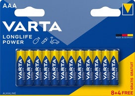 VARTA Alkaline Batterijen LONGLIFE Power, Micro AAA, 8 4