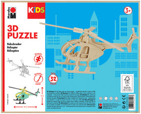 Marabu KiDS 3D Puzzel Helikopter, 32 stukjes