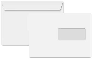 Clairalfa Enveloppen DL, 110 x 220 mm, Recycling wit