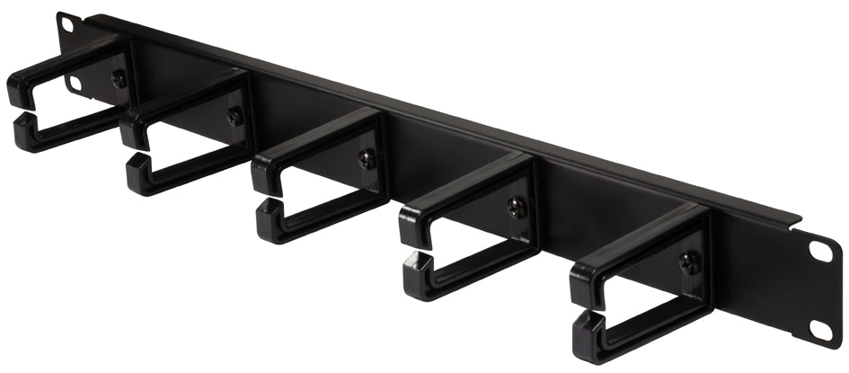 LogiLink 19 patchpaneel, 1 U, 5 kabelmanagementbeugels