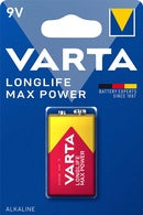 VARTA Alkaline Batterie LONGLIFE Max Power, E-Block (9V)