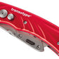transotypekniptang PRO, aluminium behuizing, rood