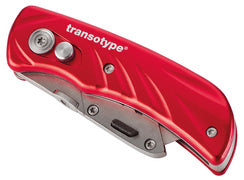 transotypekniptang PRO, aluminium behuizing, rood