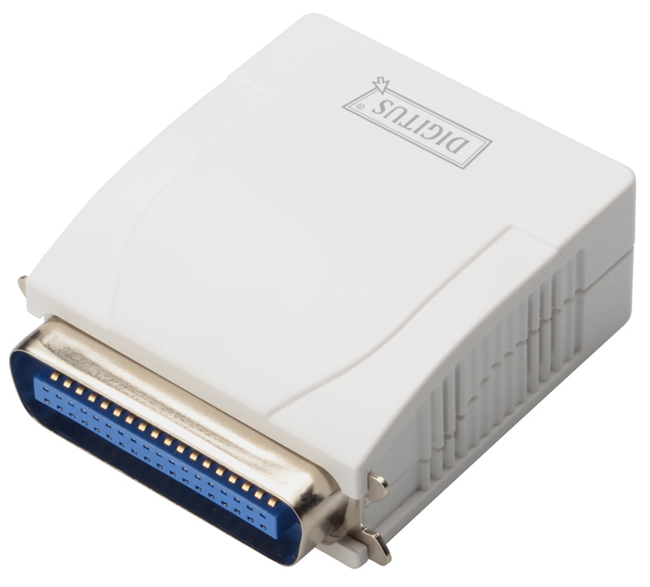DIGITUS Fast Ethernet Printserver, parallel, weiß
