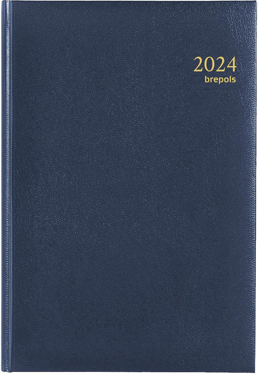 Brepols agenda Brefix Lima 6-talig, blauw, 2024