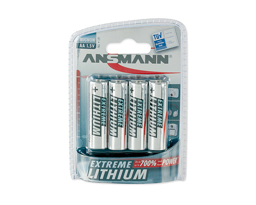 ANSMANN EXTREME LITHIUM batterij, Mignon AA, blisterverpakking van 4