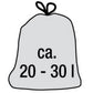 keeeper pedaalemmer, 2x 11 liter, zilver