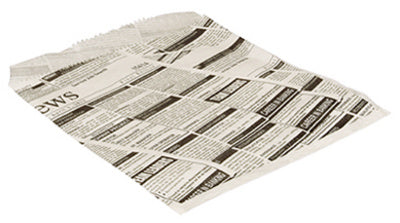 PAPSTAR Hamburgerzak Krantenpapier, 160 x 180 mm