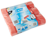 PAPSTAR afvalzakken HDPE, met trekkoord, 30 liter, rood