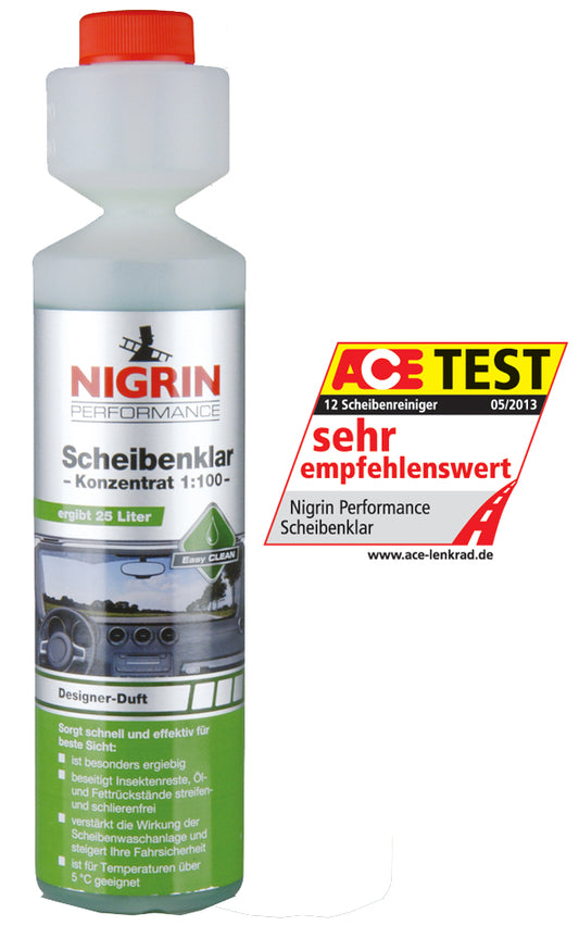 NIGRIN Ruitenreiniger Concentraat 1:100, 250 ml