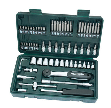 BRÜDER MANNESMANN dopsleutelset 1/4, 65 stuks