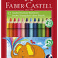 FABER-CASTELL driehoekige krijtjes Jumbo, doos van 12 stuks