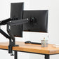 DIGITUS universele dubbele monitorhouder, met klembevestiging