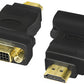 LogiLink HDMI vrouwelijk - DVI-D 24 1 mannelijke adapter, zwart