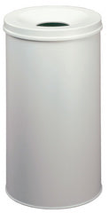DUURZAME VEILIGE prullenbak, rond, 60 liter, zwart