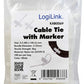 LogiLink kabelbinder met etiketveld, nylon, wit