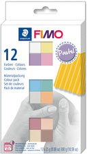 FIMO SOFT boetseerklei set Basic, set van 12