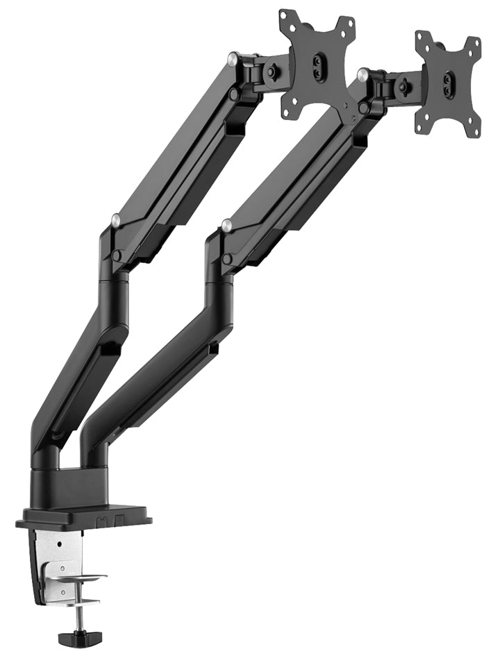 DIGITUS universele dubbele monitorhouder, met klembevestiging