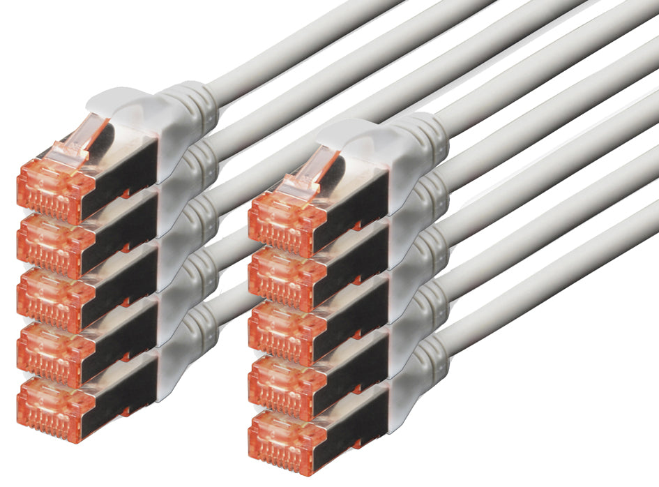 DIGITUS patchkabel cat. 6, S/FTP, 3,0 m, wit, set
