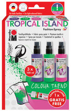 Marabu Textiel spuitverf mode spray, set TROPICAL ISLAND
