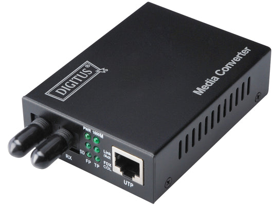 DIGITUS Fast Ethernet-mediaconverter, RJ45/ST, multimode