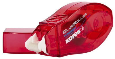 Kores wegwerp lijmroller GLUEROLLER, permanent, rood