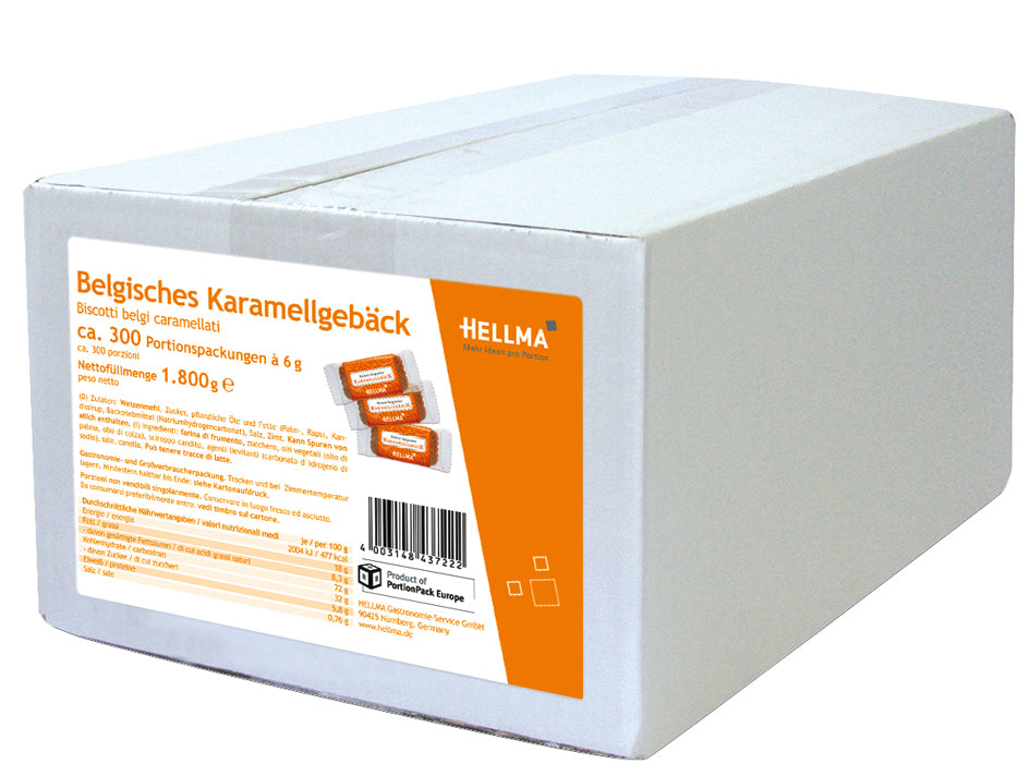 HELLMA Fijne Belgische karamelkoekjes, in een doosje