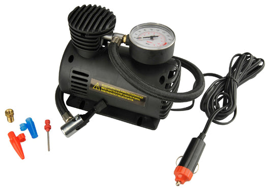 Autocompressor met manometer, max. druk: 18 bar