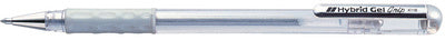 Pentel Hybrid Gel Grip K118L gel rollerbalpen, wit