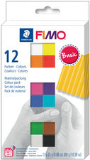 FIMO SOFT boetseerklei set Basic, set van 12