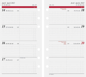 rido idé personal organizer Timing 2, DIN A6, zwart, klep