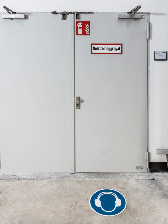 DUURZAME veiligheidsborden Gehoorbescherming gebruiken