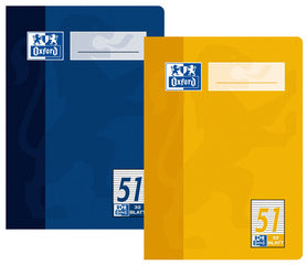 Oxford octavo schrift DIN A6, gelijnd, 90 g/m², 32 vellen