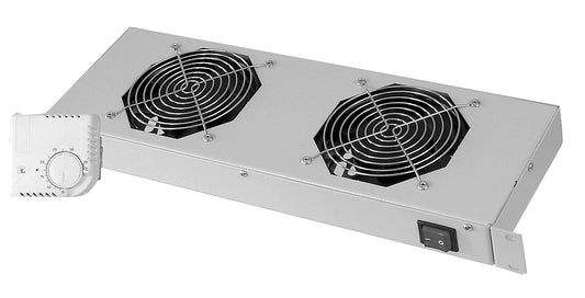 DIGITUS 19 ventilatie-unit, 1 U, 2 x 120 mm ventilatoren