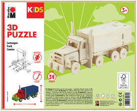 Marabu KiDS 3D puzzel Vrachtwagen, 38 stukjes