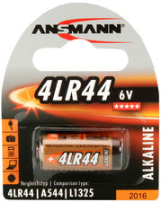 ANSMANN alkalinebatterij 4LR44, 6 Volt, 1 blisterverpakking
