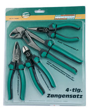 BRÜDER MANNESMANN Professionele tangenset, 4 stuks, in blisterverpakking